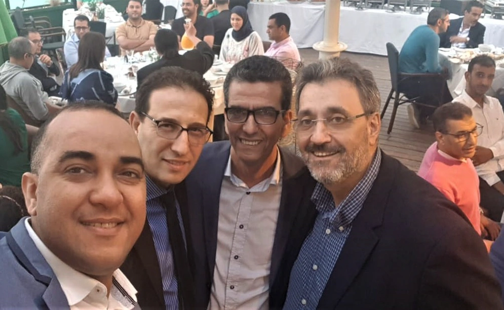 L’équipe HDF au Maroc : de gauche à droite, Youssef Aznaidi, Hicham Tamim, Benabdallah Abdelouahab, Johny Rahme Crédit photo: HDF