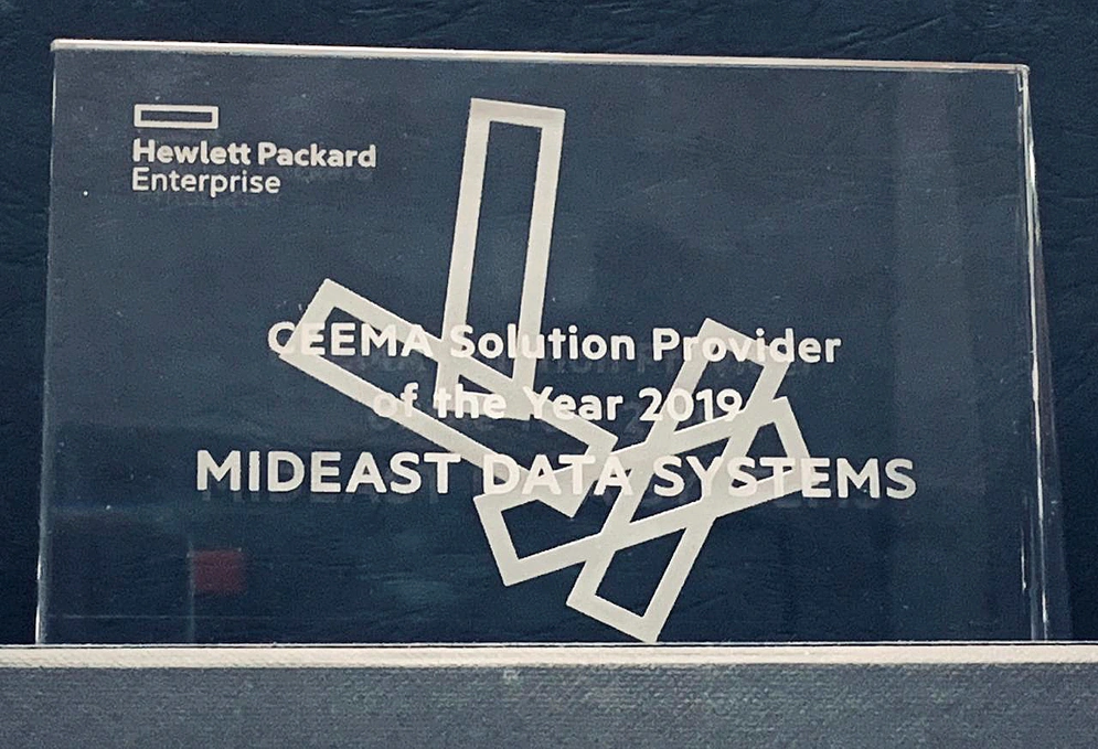 The Award was presented at the HPe Global Partner Summit 2019 Photo credit: MDS