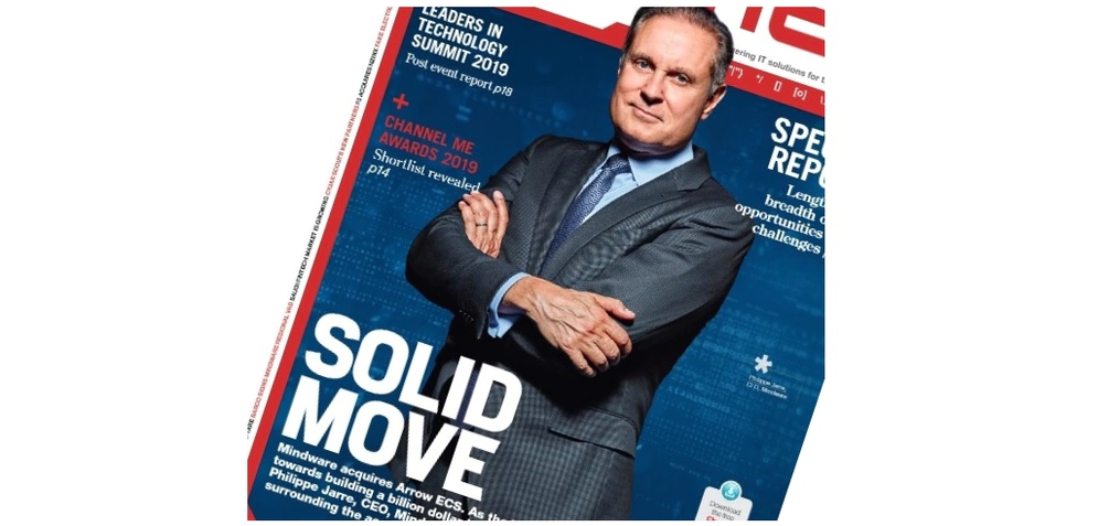Philippe Jarre, CEO of Mindware, is on the cover of the latest Channel Middle East Photo credit: Channel ME