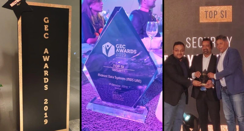Mideast Data Systems was honored with the "Top System Integrator - Security" award at GEC 2019
