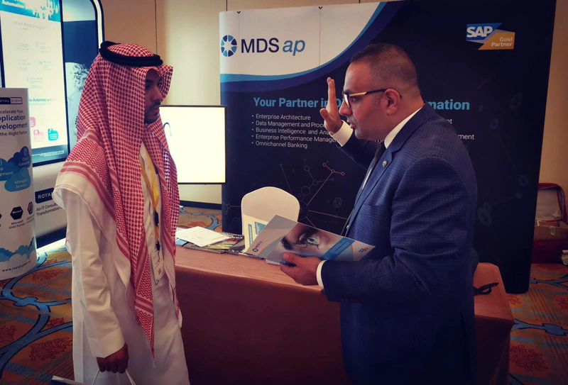 Digital Saudi a été une excellente occasion pour l'équipe MDSap de rencontrer des clients clés ainsi que de futurs clients potentiels et de socialiser avec eux.