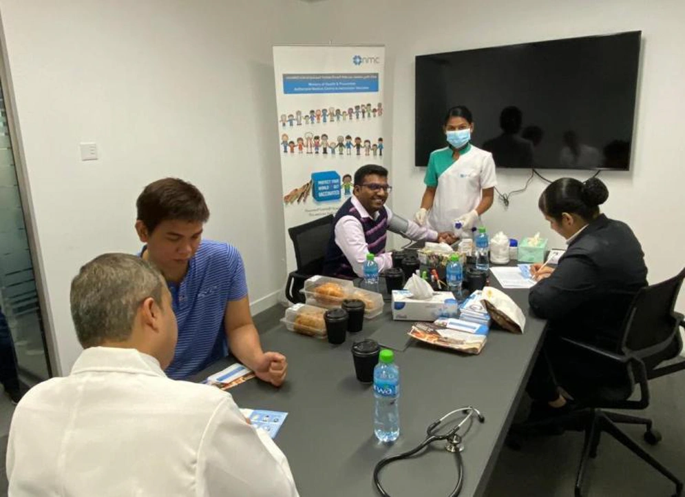 The wellness event was very popular with most colleagues at Mindware HQ taking part Photo credit: Mindware