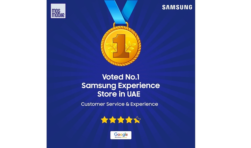 Un important vote de confiance dans l'excellence – MDS Mobile est le numéro un des Samsung Experience Stores aux EAU Crédit photo: MDS Mobile