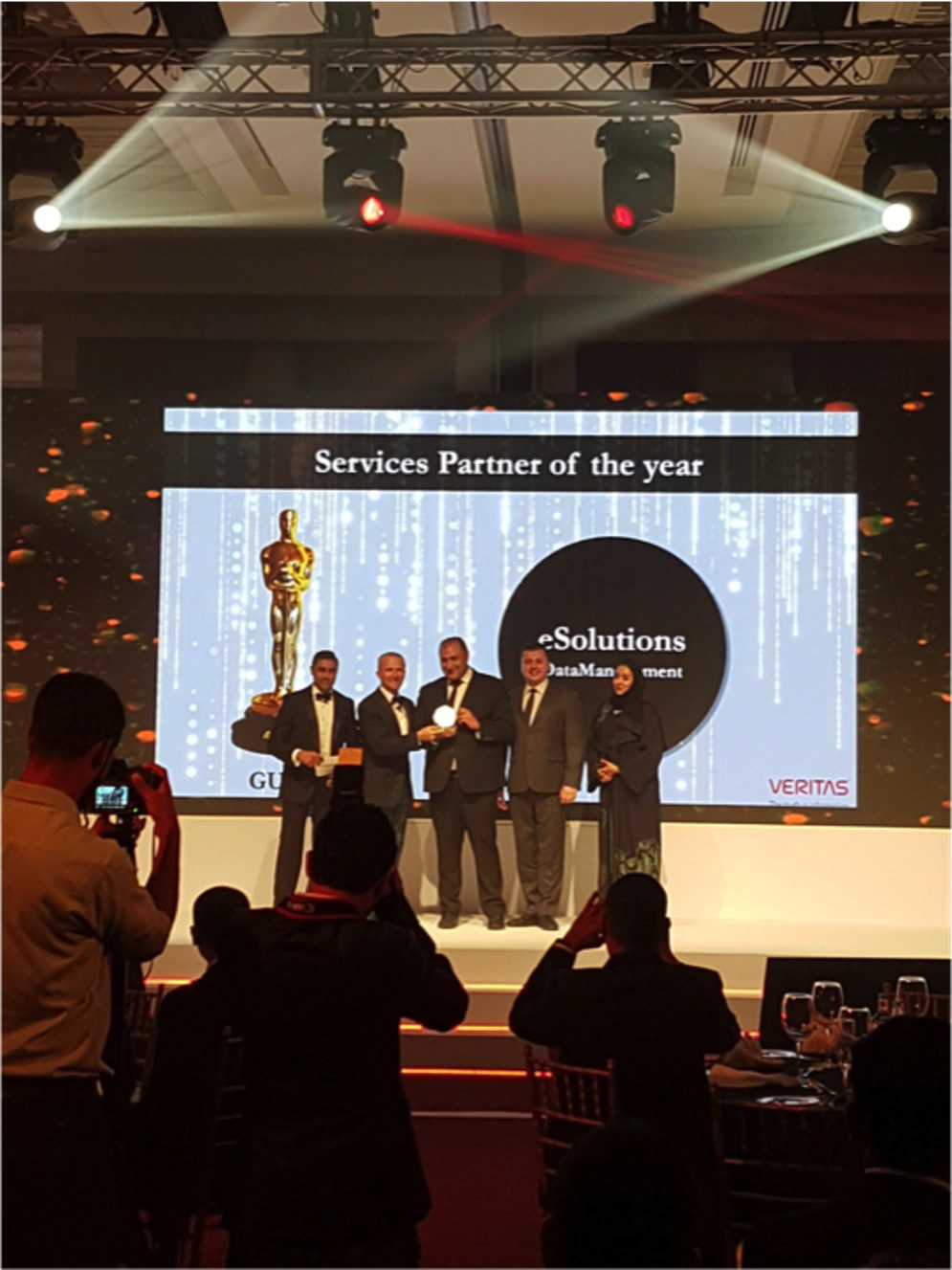 eSolutions Data Management The “Services Partner of the year” award from Veritas for year 2018