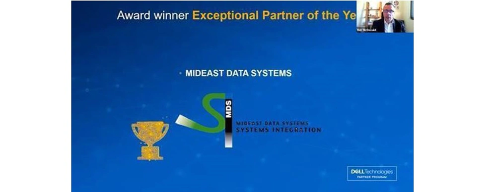 Premier prix: Partenaire exceptionnel de l'année, décerné au fournisseur de solutions stratégiques de bout-en-bout qui a démontré le plus fort engagement envers Dell. Crédit photo: MDS SI