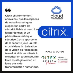 Image graphique avec le titre Citrix et un bloc de texte