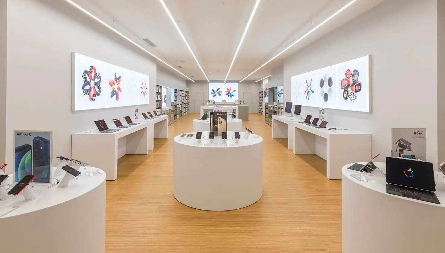 a hi tech store interior