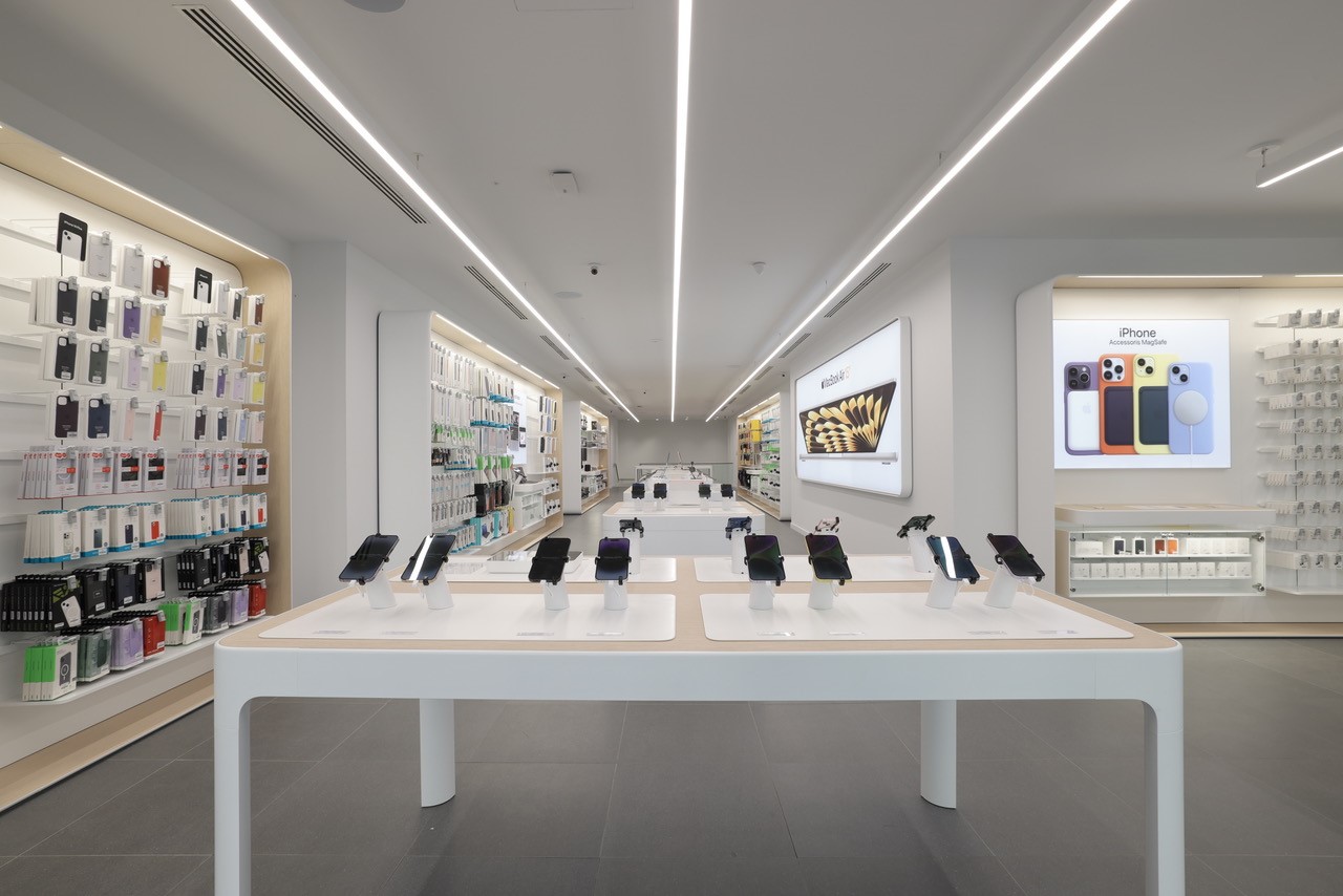 hi tech store interior