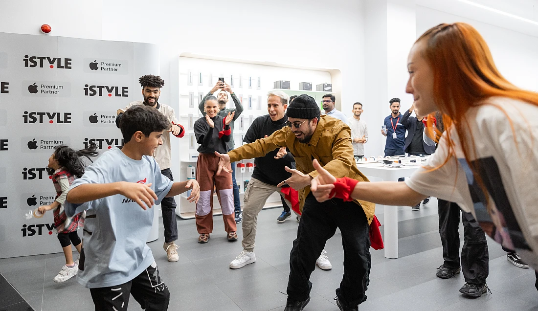 young people and professional dancers enjoy a flashmob session