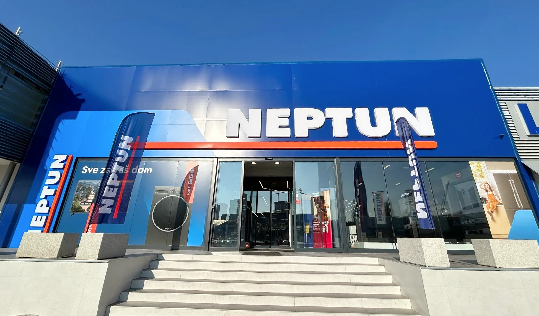 exterior photo of a hi-tech retail site