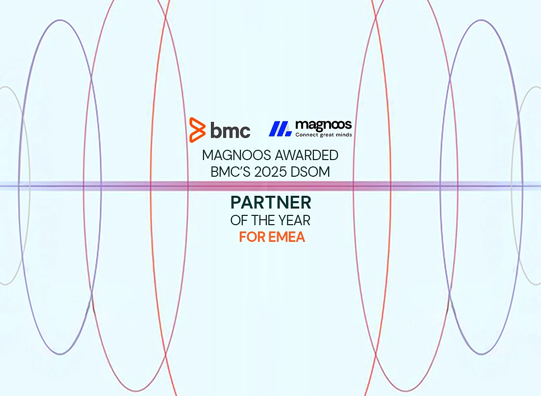 a digital graphic in light blue with BMC and MAGNOOS logos showing