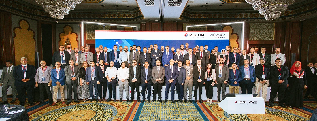 Group photo with a large gathering of people