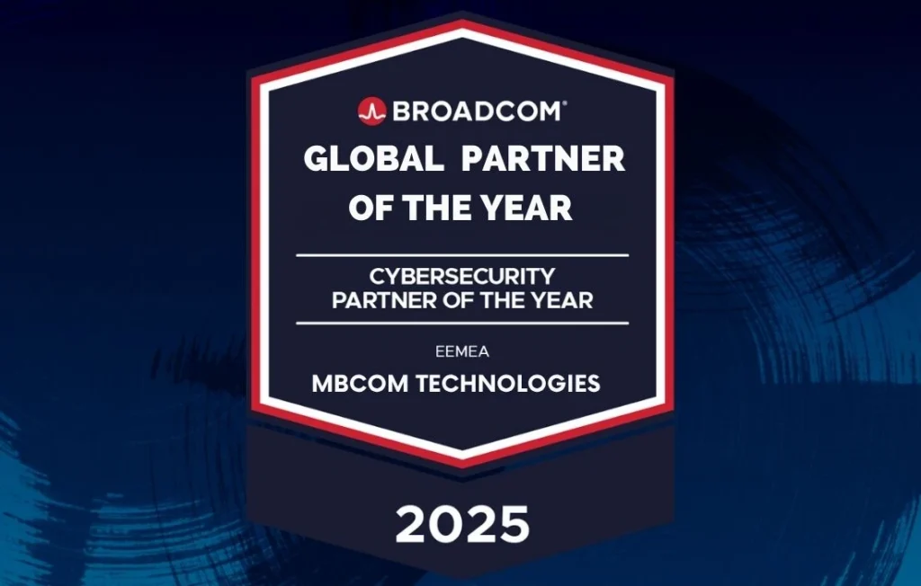 A digital graphic award certificate with the words Global Partner of the Year prominent